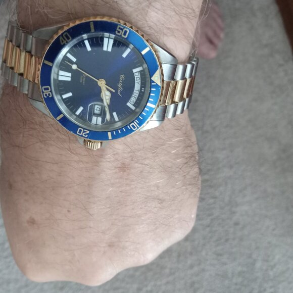 CERTIFIED Men's Seapearl 600 Quartz Diver Watch Two-Tone Watch - Picture 7 of 7